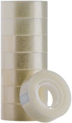 Plakband 19mm x 33m transparant Quantore