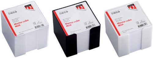 Memokubus Quantore 10x10x10cm transparant met 900vel-2