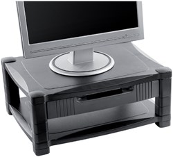Monitorstandaard Monitorstandaard Quantore LCD 43x34cm zwart met lade