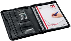 Luxe conferentiemap A4 met rits en rekenmachine