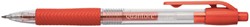 Gelpennen Quantore grip drukknop 0.7mm rood