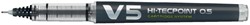 Pilot Roller Hi-Tecpoint V5 0,5 zwart