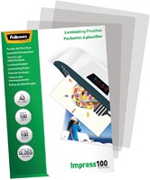 Lamineerhoezen A3 200 micron (2x100) Fellowes 100 stuks-2