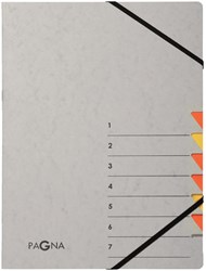 Sorteermap Pagna Easy 7 tabs A4 grijs