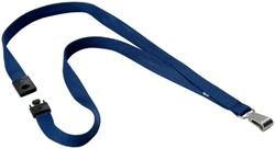 Textielkoord Durable 8127 met karabijnhaak nachtblauw