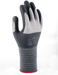 Handschoen Showa 381 grip nitril grijs small