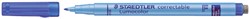 Staedtler OHP-marker Lumocolor Correctable blauw, fijn schrift