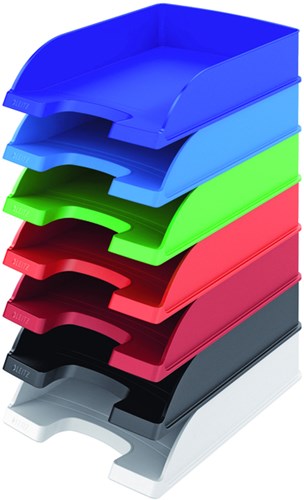 Brievenbakje Leitz 5227 grijs A4 stapelbaar 36 x 7 cm-2