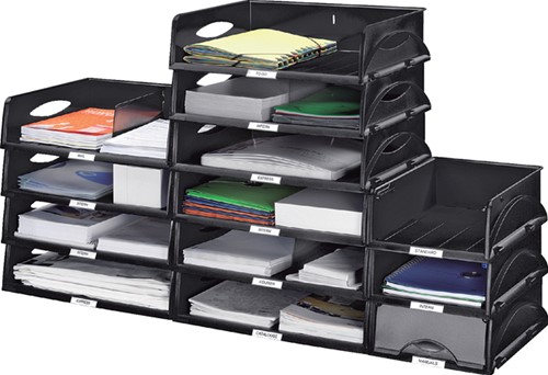 Leitz brievenbak Sorty dwars zwart-3