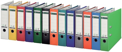 Leitz ordner A4 geel 8 cm rug PP-3
