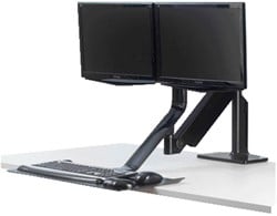 Zit-Sta werkplek Fellowes Extend dubbel zwart