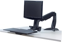Zit-Sta werkplek Fellowes Easy Glide zwart-2