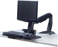 Zit-Sta werkplek Fellowes Easy Glide zwart