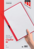 Klemmap A4 3mm rood Quantore