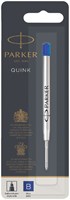 Balpenvulling Parker Quink blauw breed op blister