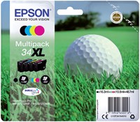 C13T34764010 EPSON WF3720DWF INK (4) HC 1x1100/3x950pages 1x16,3/3x10,8 ml-1