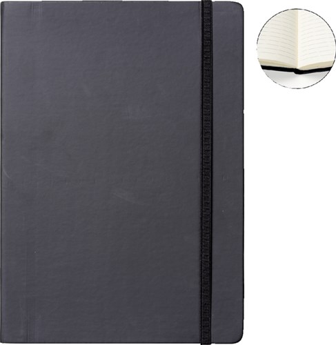 A4 notitieboek gelinieerd zwart Quantore Notitieboek