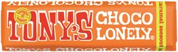 Tony's chocolonely chocolade reep van 47 gram melk karamel zeezout