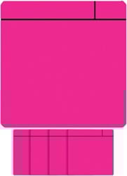 Whiteboard magneet 75x75mm roze blister van 5 stuks