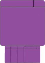 Whiteboard magneten 75x75mm paars blister van 5 stuks