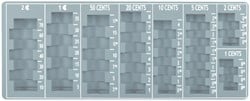 Muntinzetbak Pavo 275x110x20mm grijs