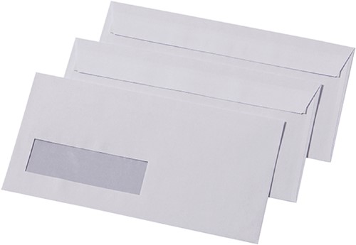 Envelop 110x220mm met venster rechts doos van 500 stuks-2