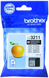 Brother LC-3211BK cartridge zwart