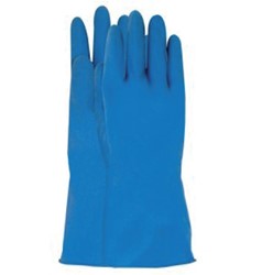 Handschoen huishoud Nova latex L large blauw