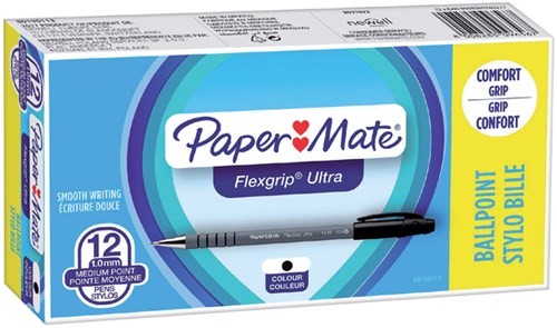 Papermate balpen Flexgrip Ultra Stick zwart-3