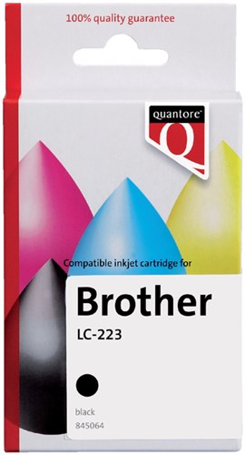 Inktcartridge Quantore Brother LC-223 zwart