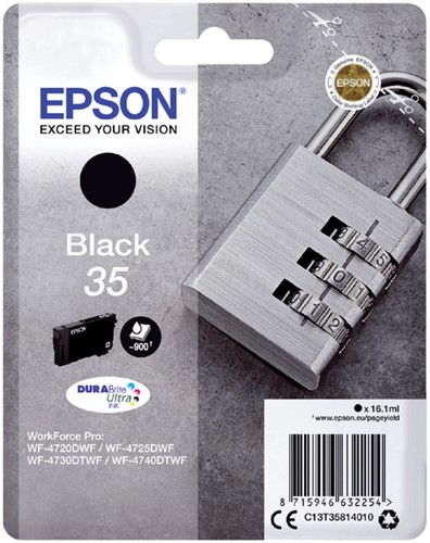 C13T35814010 EPSON WF4720DWF INK BK ST pages 16,1ml