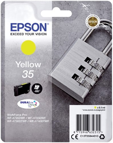 C13T35844010 EPSON WF4720DWF INK YE ST pages 9,14ml