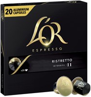 Koffiecups Douwe Egberts L'Or Espresso Ristretto 20 stuks