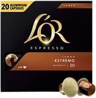 Koffiecups Douwe Egberts L'Or Espresso Estremo 20 stuks
