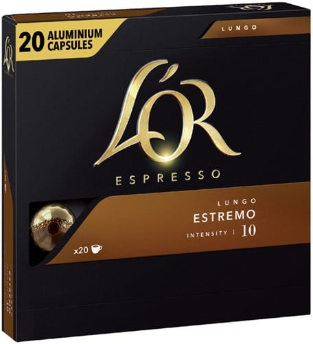 Koffiecups Douwe Egberts L'Or Espresso Estremo 20 stuks-3