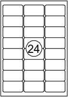 quantore etiketten 129944 63,5x33,9 mm 2400 stuks