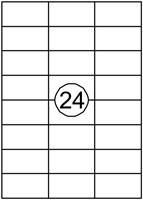 Etiket quantore 70x37mm 2400 stuks