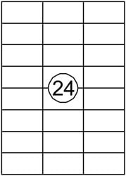 Etiket quantore 70x37mm 2400 stuks