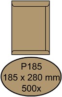 Akte envelop 185x280mm zonder venster doos van 500 stuks