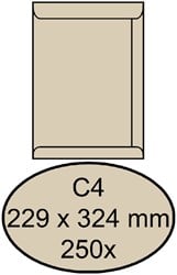 A4 envelop 229 x 324mm zonder venster doos van 250 stuks