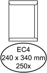 Akte envelop 240x340mm zonder venster doos van 250 stuks