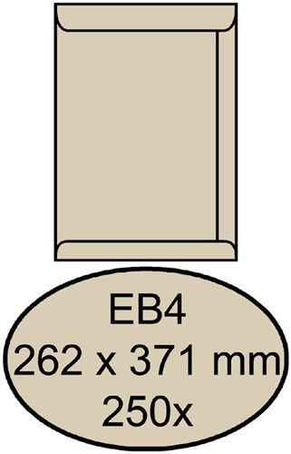 Akte envelop Quantore 262x371mm zonder venster doos van 250 stuks