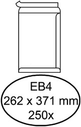 Akte envelop 262x371mm zonder venster met plakstrip doos van 250 stuks