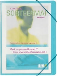 Sorteermap Jalema A4 6-vaks blauw
