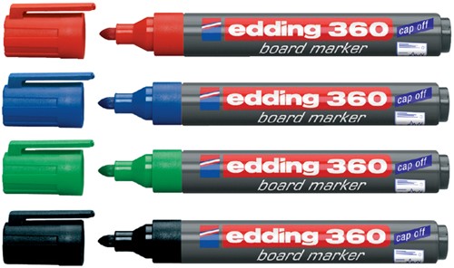 Whiteboard markers Edding e-360 blister van 4 stuks assorti-3
