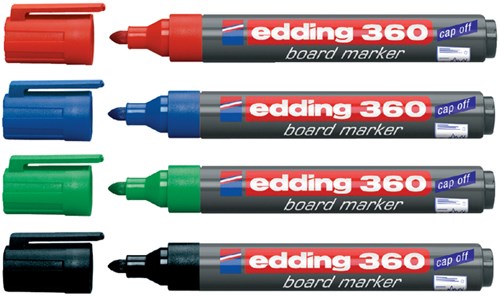 Whiteboard markers Edding e-360 rood-2