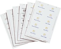 Durable Badgemaker insteekkaartjes 40 x 75 mm voor badges 8001, 8008, 8021, 8110, 8116, 8120, 8121...