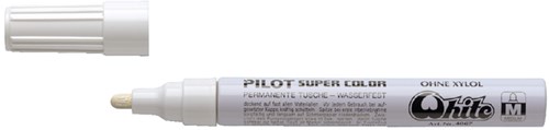 Lakmarker PILOT Super SC-W-M wit 2mm 12 stuks