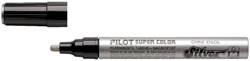 Lakmarker PILOT Super SC-S-M zilver 2mm 12 stuks