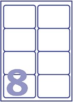 Avery etiketten J8565-25 99.1x67.7mm transparant 200stuks-2